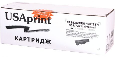 Картридж лазерный USAprint №83A Universal CF283A/Cartridge 737 черный (black) для HP