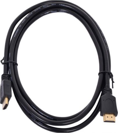 Кабель HDMI Gembird/Cablexpert, 3м, v1.4, 19M/19M, плоский кабель, черный, позол.разъемы CC-HDMI4F-10