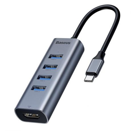 USB-концентратор Baseus CAHUB-N0G, темно-серый