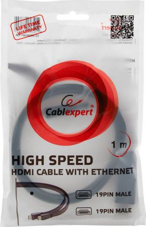 Кабель Cablexpert CC-HDMI4F-6 HDMI тип А, черный, 1,8 м