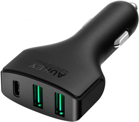 Автомобильное зу AUKEY USB-C 3-Port 48W Quick Charge 3.0 Car Charger (онлайн)