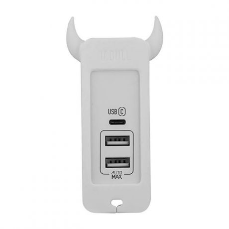 Зарядное устройство Momax U.BULL 3-port USB, белый