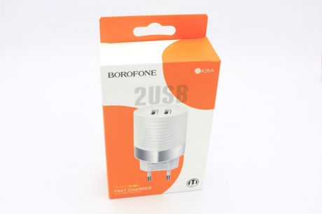 Зарядное устройство Borofone BA26A 2 USB 2.4A