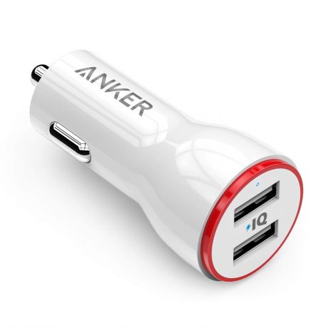 Автомобильное зарядное устройство Anker PowerDrive 2 24W 2port A2310H21 (White)