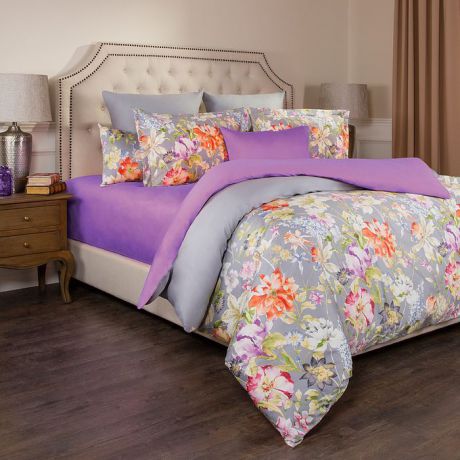 Комплект постельного белья Santalino Пастораль, 1,5-спальный, наволочки 50 х 70 см, 985-271, разноцветный