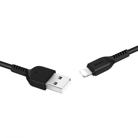 USB кабель для iPhone HOCO X20 Flash 2.4A черный 1 м.