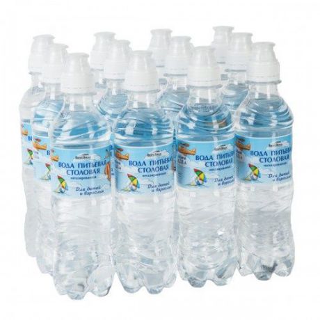 Вода природная питьевая для детей Вкусвилл, 12 шт по 330 мл