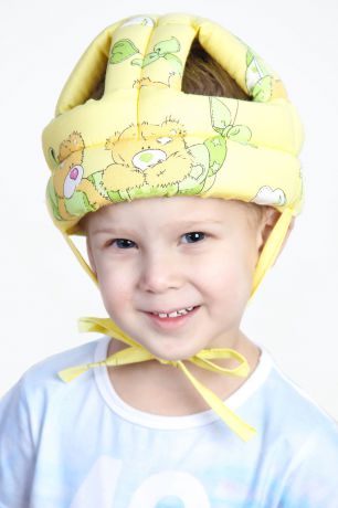 Противоударная шапка-шлем Baby Bum №1 (желтая)