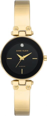 Часы Anne Klein женские, черный, золотой