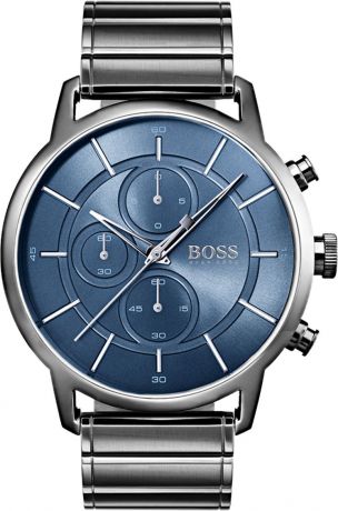 Часы Hugo Boss мужские, синий, серый