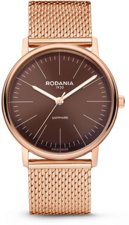 Часы Rodania мужские, коричневый, золотой