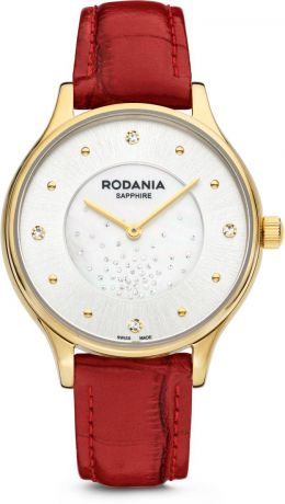Часы Rodania женские, красный, золотой
