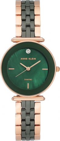Часы Anne Klein женские, зеленый, золотой