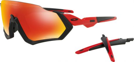 Велосипедные очки Oakley Flight Jacket, 0OO9401-940108, оранжевый, красный, желтый