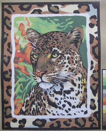 Канва с нанесенным рисунком "Сафари. Леопард" (50 х 65 см.)