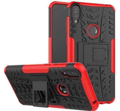 Чехол MyPads для Asus Zenfone Max Pro ZB602KL Противоударный усиленный ударопрочный красный