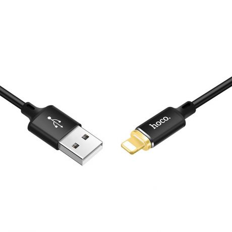 Магнитный USB-кабель Lightning Hoco U28 Черный 1 м