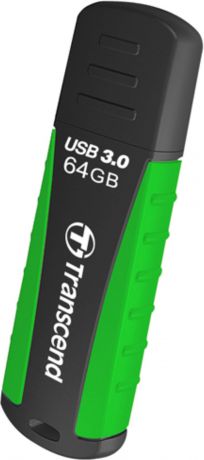 Флеш Диск Transcend 64Gb Jetflash 810 TS64GJF810 USB3.0 черный/зеленый