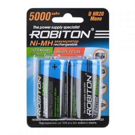 Аккумуляторная батарейка Robiton RTU5000MHD BL2, 14223