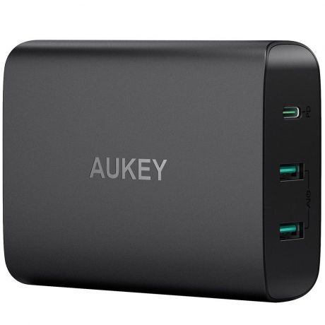 Сетевое зарядное устройство быстрое PD 2.0 2xUSB и USB Type-C Aukey PA-Y12