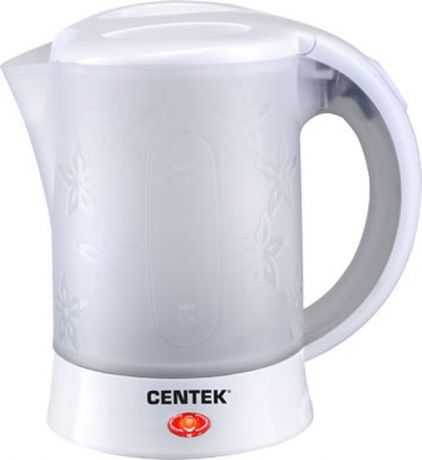 Электрический чайник Centek CT-0054 дорожный, белый, серый