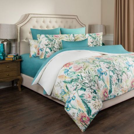 Комплект постельного белья Santalino Эдем, 1,5-спальный, наволочки 50 х 70 см, 985-250, разноцветный