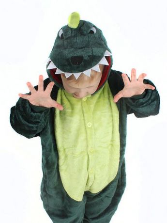 Кигуруми детский TipTop "Динозавр", 4605180031897, зеленый, размер 120