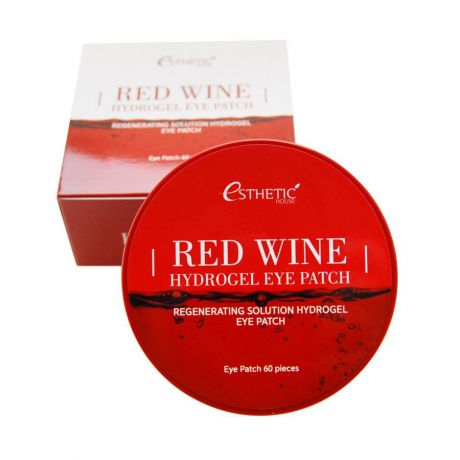 Esthetic House патчи для глаз гидрогелевые с экстрактом красного вина Red Wine Hydrogel Eye Patch, 60 шт.