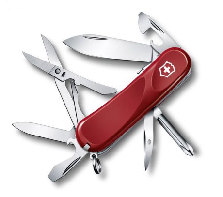 Нож Victorinox Evolution S16, 85 мм, 14 функций, красный