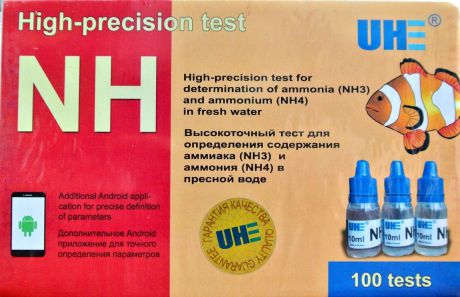 Тест для аквариумной воды UHE NH3+NH4