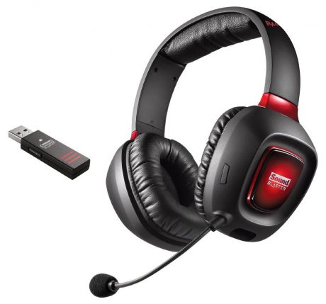 Игровые наушники Creative SOUND BLASTER TACTIC3D RAGE V2.0 Wireless, 70GH022000003, черный, красный
