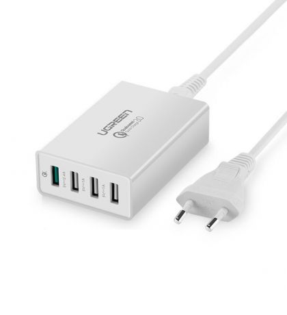 Сетевая зарядная станция Ugreen USB 4 ports Quick Charge 3.0