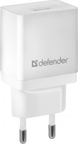 Сетевой адаптер Defender EPA-10 белый, 1хUSB, 5V/2.1А, пакет