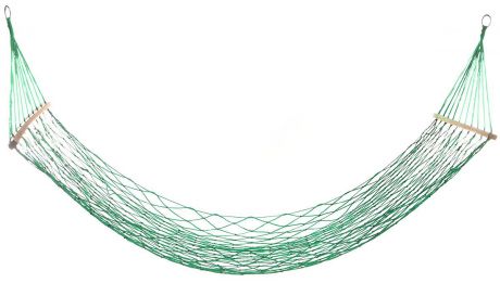 Гамак Wildman "Сетка", на кольцах, цвет: зеленый, 80 х 200 см