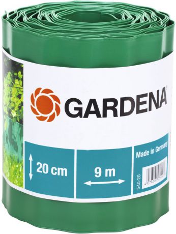Бордюр декоративный "Gardena", цвет: зеленый, ширина 20 см, длина 9 м