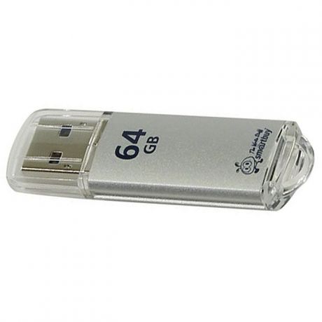 SmartBuy V-Cut 64GB, Silver USB-накопитель