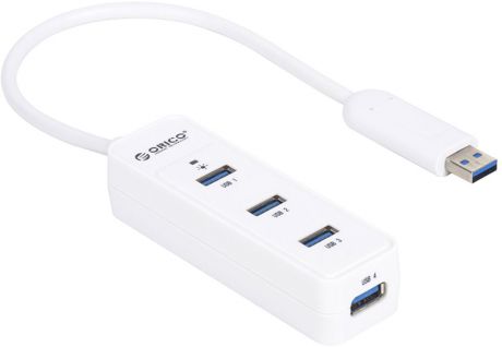 Orico W5PH4-U3, White USB-концентратор