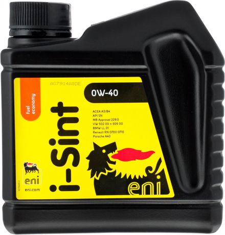 Моторное масло Eni i-Sint, синтетическое, 0W40, API SN, ACEA A3/B4, 1 л