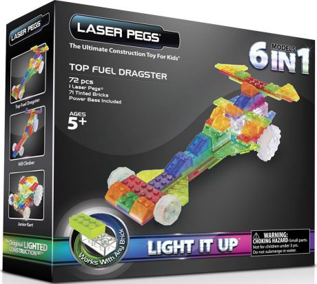 Laser Pegs Конструктор Гонка 6 в 1