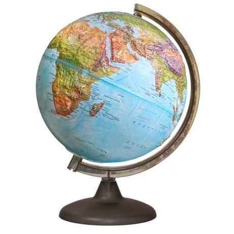 Глобусный мир Глобус Географический (школьный), рельефный, диаметр 25 см