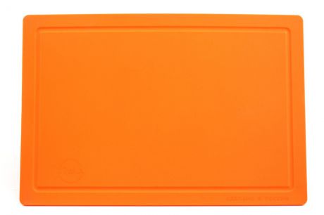 Доска разделочная "TimA", цвет: оранжевый, 36 х 25 х 0,5 см