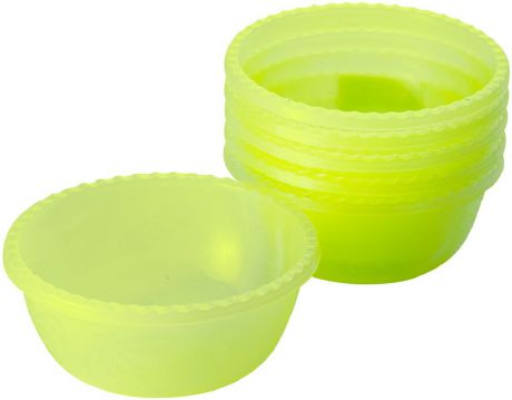 Набор салатников Plastic Centre "Фазенда", цвет: светло-зеленый, 400 мл, 6 шт