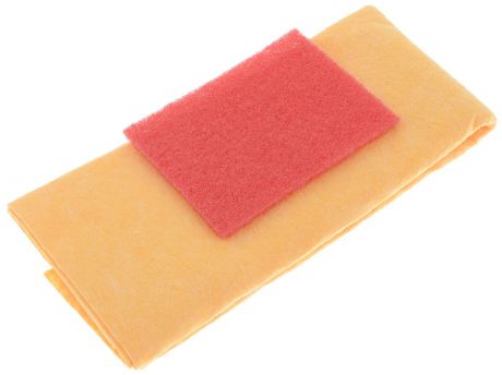Набор салфеток для очистки стекол "Runway", цвет: красный, оранжевый, 2 шт