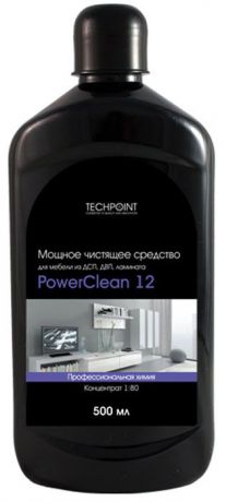 Чистящее средство Techpoint "Powerclean 12", для мебели из ДСП, ДВП, ламината, 500 мл