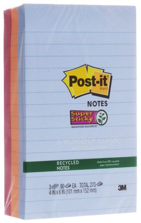 Post-it Набор бумаги для заметок с липким слоем 3 блока цвет в ассортименте