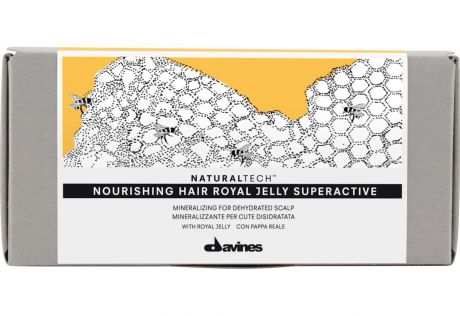 Davines Питательный суперактивный комплекс "Королевское желе" New Natural Tech Nourishing Hair Royal Jelly Superactive, 6х8 мл