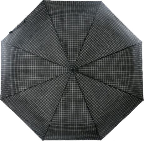 Зонт мужской Magic Rain, автомат, 3 сложения, цвет: черный, белый, серый. 7025-1703