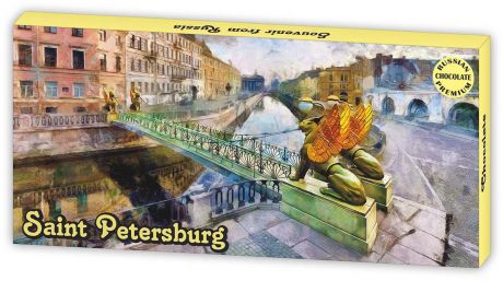 Дилан+ Шоколадный набор Санкт-Петербург Банковский мост, 12 шт по 5 г