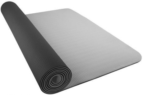 Коврик для йоги Nike "Yoga Mat 5mm", цвет: темно-серый, светло-серый