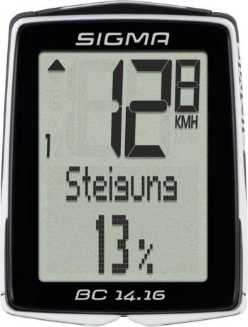 Велокомпьютер Sigma "Topline BC 14.16", 14 функций